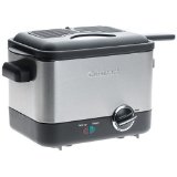 Cuisinart CDF-100 Compact 1.1-Liter Deep Fryer, Brushed Stainless Steel