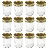 Kerr 0501 regular mason jar half pint, 8oz