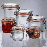 Le Parfait French Glass Canning Jar with Gasket and Lid