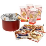 The Original whirley-pop Stovetop Popcorn Popper Theater Style Popcorn Set