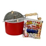 Red Whirley-Pop Stovetop Popcorn Popper