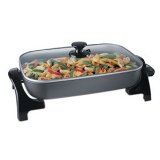 Rival Model S160 Glass Lid Electric Skillet 16 x 11 inches