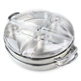Nostalgia LSB-2850 Stainless-Steel Cordless Rotating Buffet Server and Warming Tray