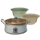 Hamilton Beach 33134 3-in-1 Slow Cooker with 2, 4, and 6-Quart Crocks