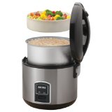 Aroma ARC-900SB Cool-Touch 20-Cup Stainless-Steel Rice Cooker and Food Steamer