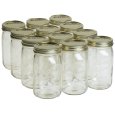 Jarden 00519 1 Quart Wide Mouth Canning Jars