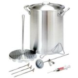 Bayou Classic 3025 30-Quart Aluminum Turkey Fryer Pot with Accessories