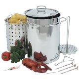 Bayou Classic 1118 32-Quart Stainless Steel Turkey Fryer