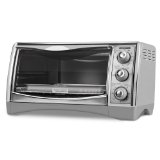 Black & Decker CTO4500S 6-Slice CounterTop Convection Oven with Pizza Bump, Stainless Steel