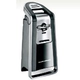 Hamilton Beach 76607 Pop-Top Electric Can Opener, Black and Chrome