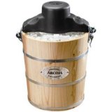 Aroma AIC-206EM 6-Quart Wood-Barrel Ice-Cream Maker