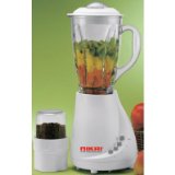 Nikai Japan 220 Volt Blender with Mill Attachment & Glass Jar