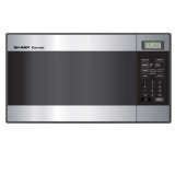 Sharp R-216LS Compact Size 0.8 Cubic Foot Stainless Steel Microwave