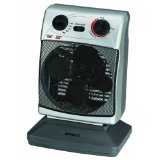 Optimus H-1380 Portable 3-Speed Oscillating Fan Heater with Thermostat