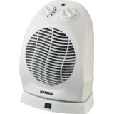 Optimus H-1382 Portable 2-Speed Oscillating Fan Heater with Thermostat