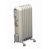 DeLonghi TRV0715T Vento Hi-Speed Convection Oil-Filled Radiator Heater with Programmable Timer